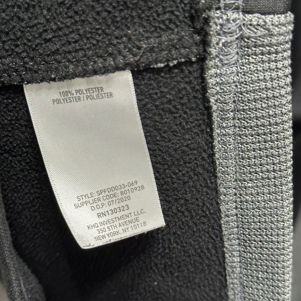 Spyder 1/4 Quarter Zip Pullover Mens Medium Gray Black Fleece Sweater Active - Picture 4 of 8